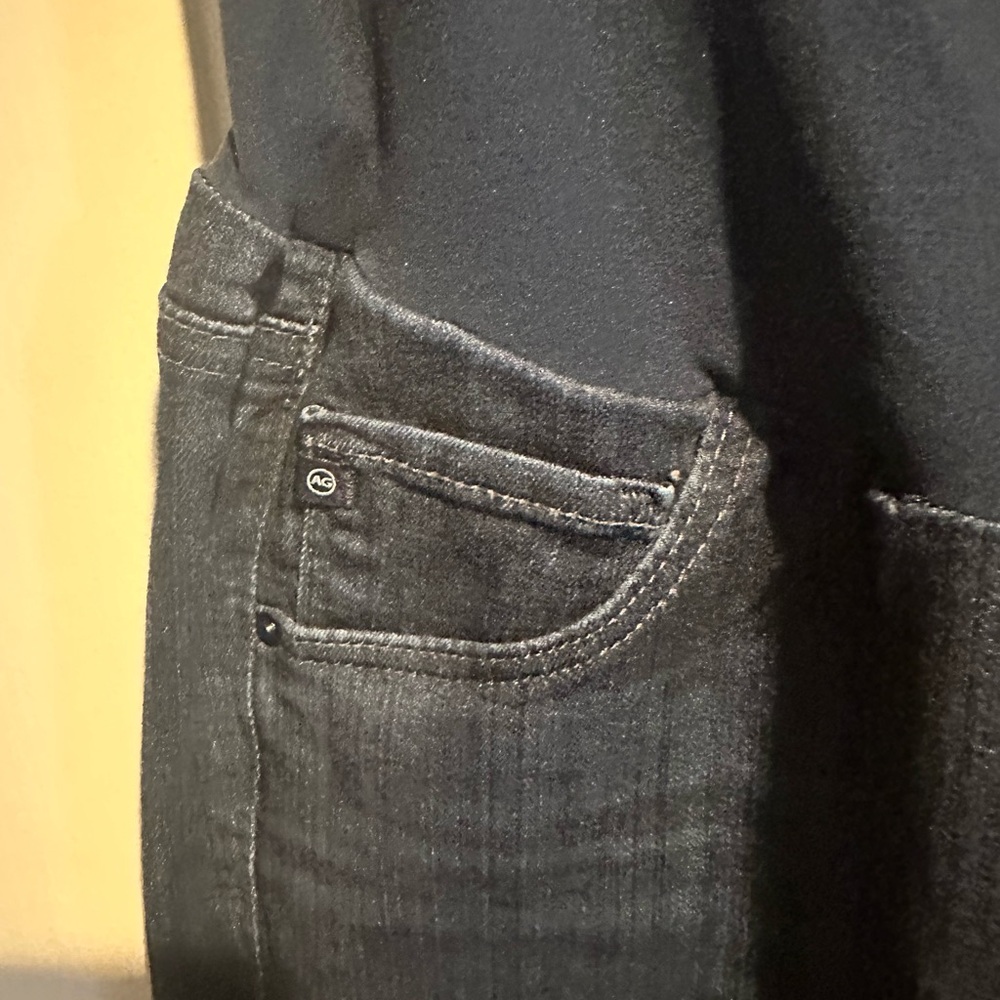 Ag Adriano Goldschmied Maternity Jeans Women's  31R Skinny Dark Denim